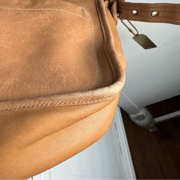 Good Condition Tan Coach Crossbody - Picture 9 of 11